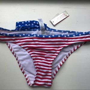 American Flag Swimsuit Bottoms